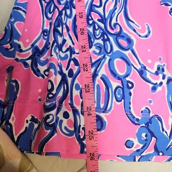 Lilly Pulitzer Pink and Blue Tunic, Size Small - Picture 9 of 10